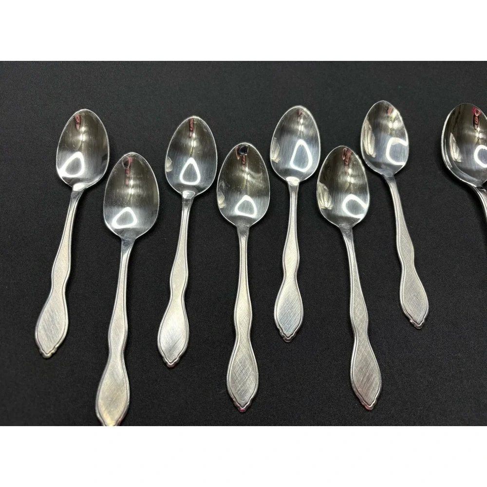 Oneida 1881 Rogers TWILIGHT Burnished Stainless Teaspoon Tablespoon Lot 13
